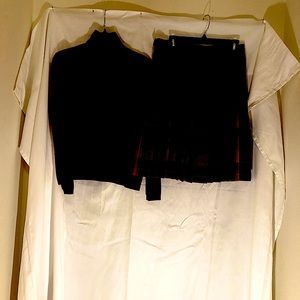 Pendleton Maroon Reversible Skirt and Sweater